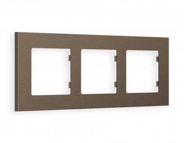 Фотография товара 'Ambrella AF250633 Рамка ALFA Qubi (Темная бронза матовый) 3-ая'