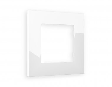 Фотография товара 'Ambrella AF250101 Рамка ALFA Qubi (Белый глянец) 1-ая'