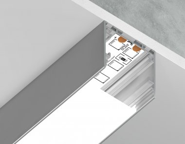 Фотография товара 'Ambrella GP2500AL Алюминиевый профиль накладной/подвесной "Profile System" 2000*25*25'