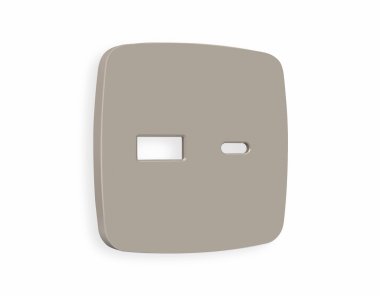Фотография товара 'Ambrella OP3710 Лицевая панель OMEGA (Серо-бежевый матовый) для розетки 2USB'