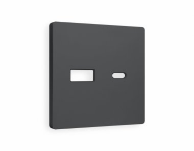 Фотография товара 'Ambrella AP9110 Лицевая панель ALFA (Графит Мягкое касание) для розетки 2USB'