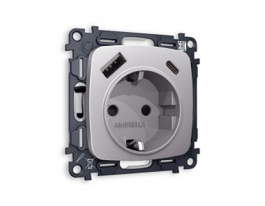 Фотография товара 'Ambrella MO510010 Комплект механизма электрической розетки OMEGA'