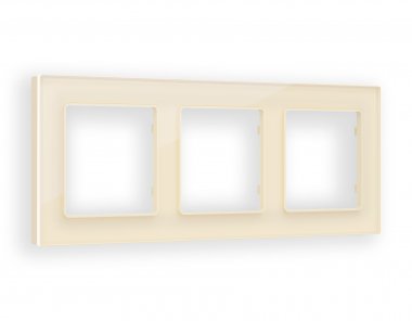 Фотография товара 'Ambrella AF330303 Рамка ALFA Platos (Бежевый Стекло органическое) 3-ая'