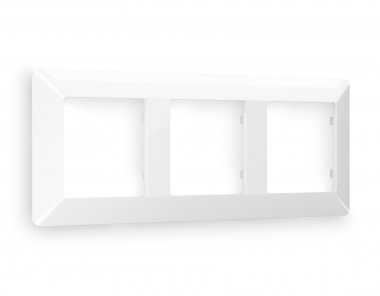 Фотография товара 'Ambrella AF110103 Рамка ALFA Line (Белый глянец) 3-ая'