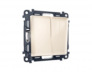 Фотография товара 'Ambrella MA303010 Комплект механизма 2-клавишного выключателя ALFA'