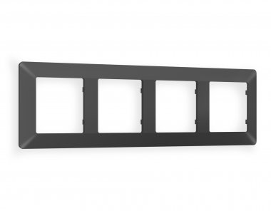 Фотография товара 'Ambrella AF110804 Рамка ALFA Line (Графит Мягкое касание) 4-ая'