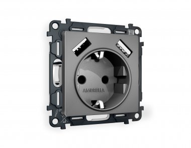Фотография товара 'Ambrella MA659010 Комплект механизма электрической розетки ALFA'