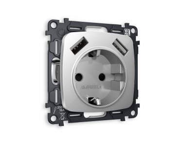 Фотография товара 'Ambrella MO409010 Комплект механизма электрической розетки OMEGA'