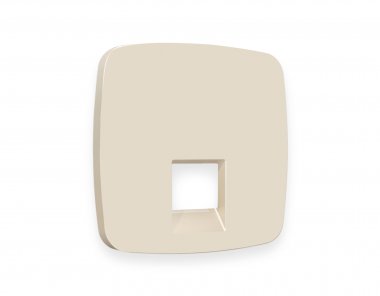 Фотография товара 'Ambrella OP3320 Лицевая панель OMEGA (Бежевый матовый) для компьютерной/телефонной розетки'