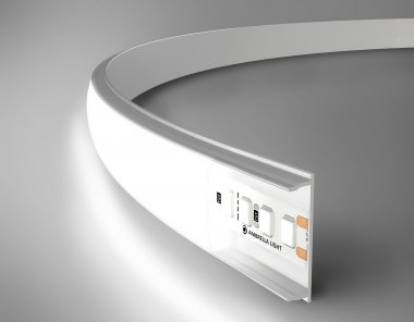 Фотография товара 'Ambrella GP1600WH Алюминиевый профиль накладной гибкий 2000*18*4'