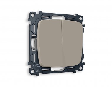 Фотография товара 'Ambrella MO363010 Комплект механизма 2-клавишного выключателя OMEGA'