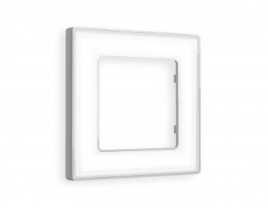 Фотография товара 'Ambrella AF580131 Рамка ALFA Arctic (Белый Стекло органическое/Серебро) 1-ая'