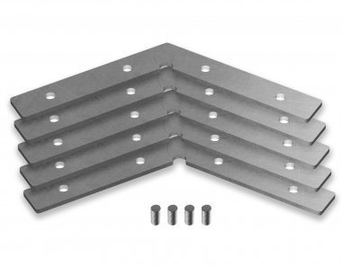 Фотография товара 'Ambrella GP8053 Соединитель угловой 120° 86*10*1.55мм для алюминиевого профиля "Profile System"'