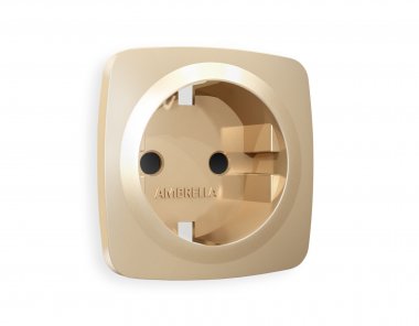 Фотография товара 'Ambrella OP6070 Лицевая панель OMEGA (Шампань) для электрической розетки'