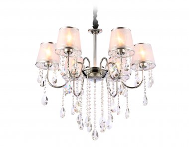 Фотография товара 'Ambrella TR4588 Подвесная люстра с абажурами и хрусталем E14/6 max 40W D660*570'