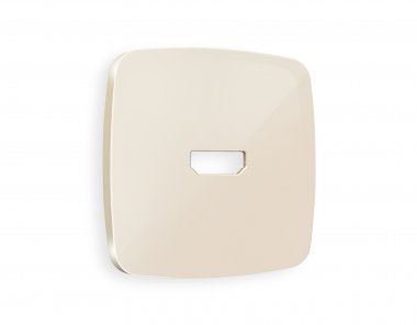 Фотография товара 'Ambrella OP3140 Лицевая панель OMEGA (Бежевый глянец) для HDMI розетки'