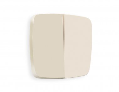 Фотография товара 'Ambrella OP3230 Лицевая панель OMEGA (Бежевый матовый) для 2-клавишных выключателей'