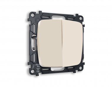 Фотография товара 'Ambrella MO323010 Комплект механизма 2-клавишного выключателя OMEGA'