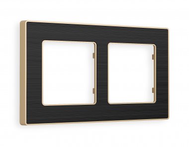 Фотография товара 'Ambrella AF580542 Рамка ALFA Arctic (Черный Стекло органическое/Шампань) 2-ая'