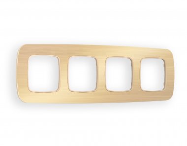 Фотография товара 'Ambrella OF580304 Рамка OMEGA Radian (Шампань Металл шлифованный) 4-ая'