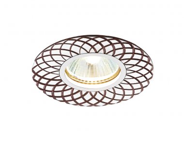 Фотография товара 'Ambrella Встраиваемый потолочный точечный светильник алюминий/коричневый MR16'