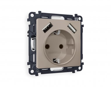 Фотография товара 'Ambrella MA369010 Комплект механизма электрической розетки ALFA'