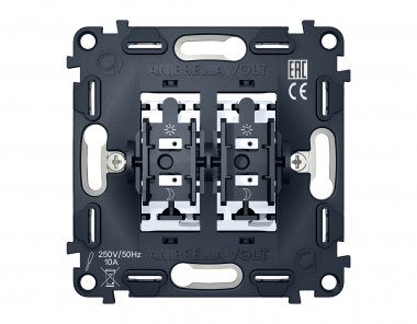 Фотография товара 'Ambrella VM115 Механизм 2-клавишного выключателя 10A-250V'