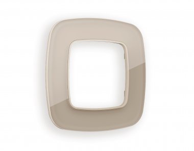 Фотография товара 'Ambrella OF350601 Рамка OMEGA Radian (Серо-бежевый Стекло закаленное натуральное) 1-ая'