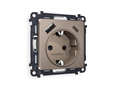 Фотография товара 'Ambrella MA640010 Комплект механизма электрической розетки ALFA'