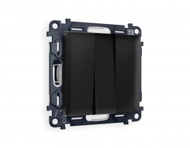 Фотография товара 'Ambrella MA805010 Комплект механизма 3-клавишного выключателя ALFA'