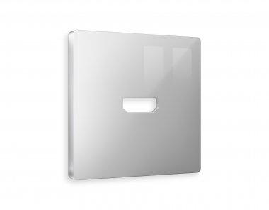 Фотография товара 'Ambrella AP4140 Лицевая панель ALFA (Серебро глянец) для HDMI розетки'