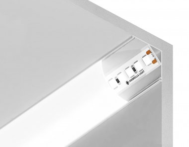 Фотография товара 'Ambrella GP2100WH Алюминиевый профиль угловой круглый 2000*15.7*15.7'