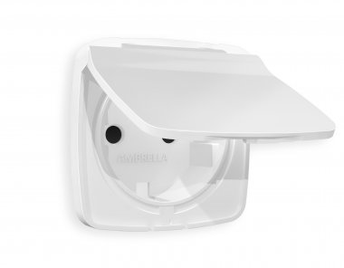 Фотография товара 'Ambrella OP1280 Лицевая панель OMEGA (Белый матовый) для электрической розетки'