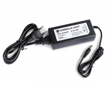 Фотография товара 'Ambrella GS8520 Блок питания для светодиодной ленты с вилкой 12V 48W'
