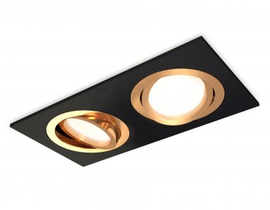 Фотография товара 'Ambrella XC7636083 Комплект встраиваемого поворотного светильника SBK/PYG'