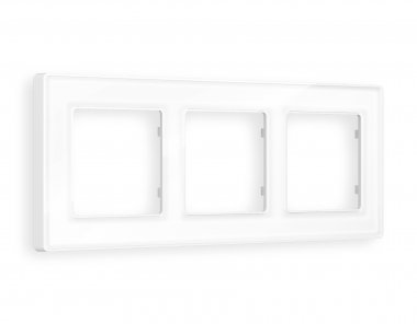 Фотография товара 'Ambrella AF580103 Рамка ALFA Arctic (Белый Стекло органическое) 3-ая'