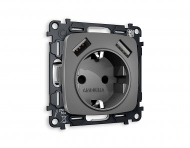 Фотография товара 'Ambrella MO659010 Комплект механизма электрической розетки OMEGA'