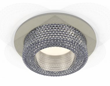 Фотография товара 'Ambrella XC7623020 Комплект встраиваемого светильника SGR/CL'