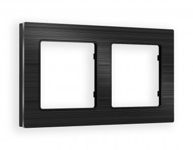 Фотография товара 'Ambrella AF550502 Рамка ALFA Platos (Черный Металл шлифованный) 2-ая'