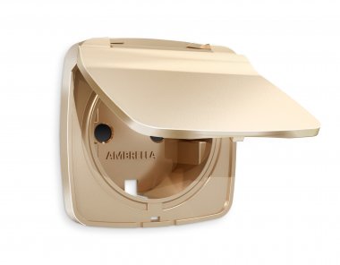 Фотография товара 'Ambrella OP6080 Лицевая панель OMEGA (Шампань) для электрической розетки'