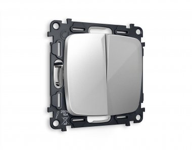 Фотография товара 'Ambrella MO403010 Комплект механизма 2-клавишного выключателя OMEGA'