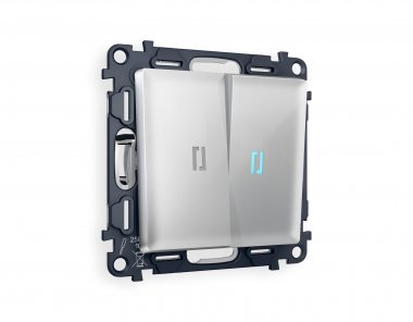 Фотография товара 'Ambrella MA404020 Комплект механизма 2-клавишного выключателя с подсветкой 10000K'