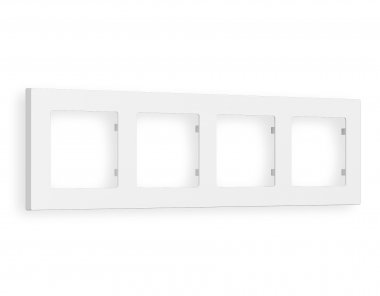 Фотография товара 'Ambrella AF220124 Рамка ALFA Techno (Белый матовый) 4-ая'