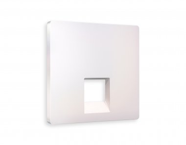 Фотография товара 'Ambrella AP2120 Лицевая панель ALFA (Жемчуг) для компьютерной/телефонной розетки RJ-45/RJ-11'