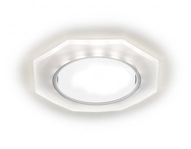 Фотография товара 'Ambrella G216 CH/WH Встраиваемый точечный светильник со светодиодной лентой GX53+3W'