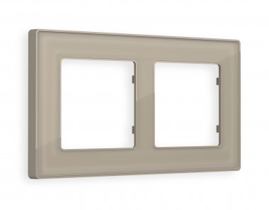 Фотография товара 'Ambrella AF580362 Рамка ALFA Arctic (Серо-бежевый Стекло органическое) 2-ая'