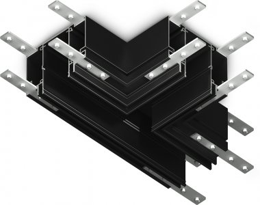 Фотография товара 'Ambrella GL1048 Коннектор T-образный для шинопровода в натяжной потолок Magnetic 220V BK'