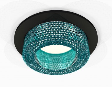 Фотография товара 'Ambrella XC7622023 Комплект встраиваемого светильника SBK/BL'