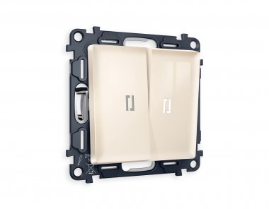 Фотография товара 'Ambrella MA304015 Комплект механизма 2-клавишного выключателя с подсветкой 5600K'