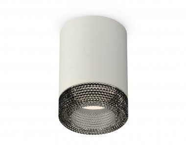 Фотография товара 'Ambrella XS7423002 Комплект накладного светильника с композитным хрусталем SGR/BK'